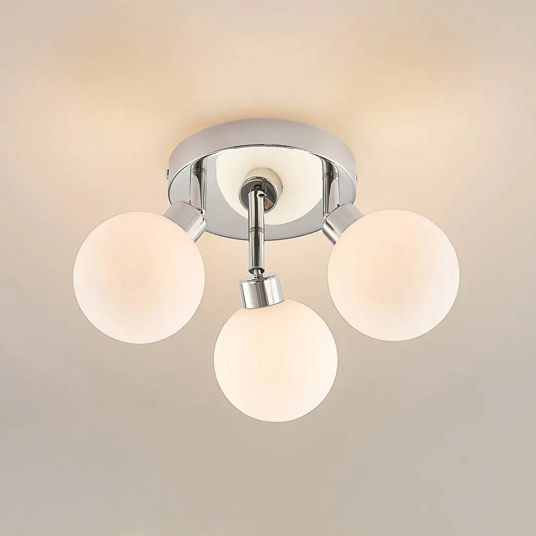 Lindby Plafondlamp Badkamer 3xG9 33cm - Chroom