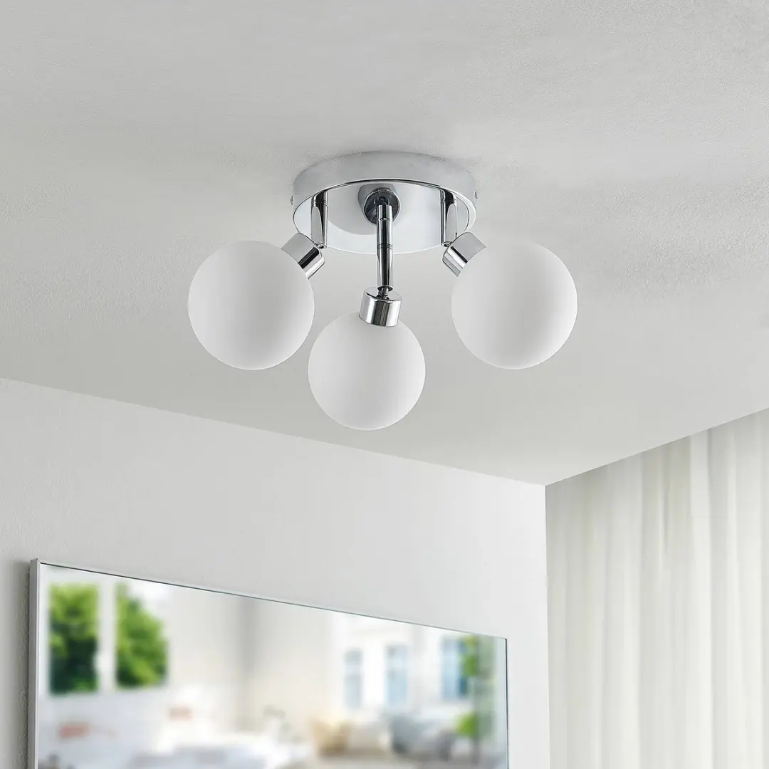 Lindby Plafondlamp Badkamer 3xG9 33cm - Chroom