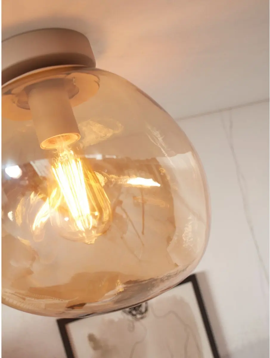 it's about RoMi Helsinki Plafondlamp Bruin 26x26cm