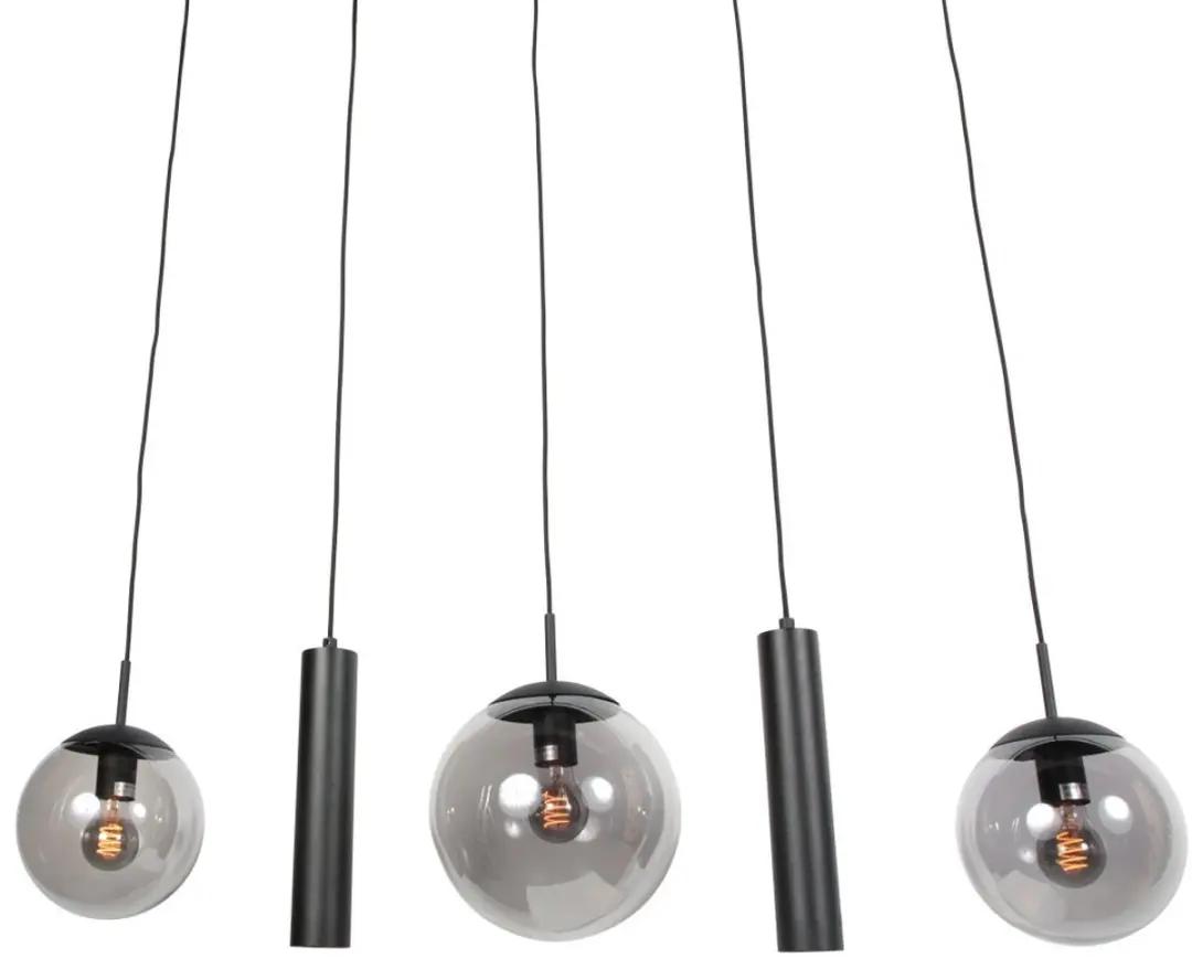 Steinhauer Bollique 4847ZW Hanglamp - 5-lichts - 40-160cm