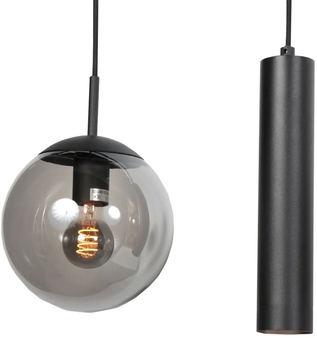 Steinhauer Bollique 4847ZW Hanglamp - 5-lichts - 40-160cm