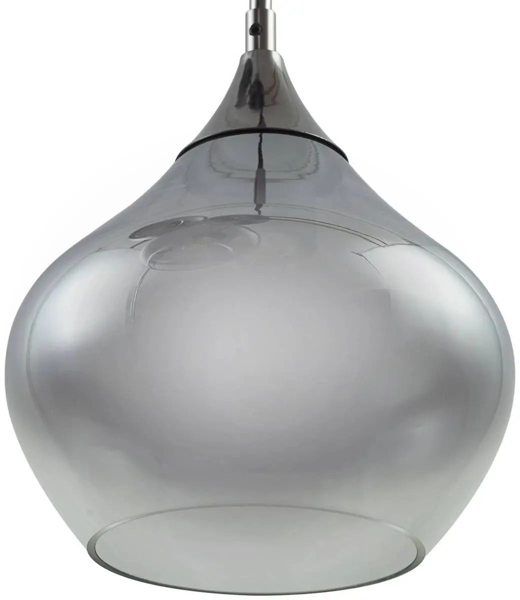 Lucande Hanglamp 7-lichts - 20cm - Rookgrijs/Zwart