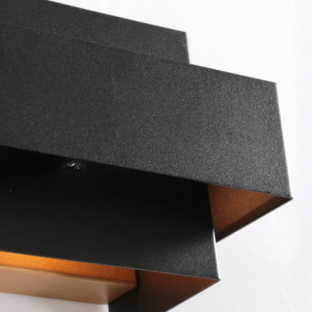 Steinhauer Muro 3368ZW Wandlamp - 2700K - Zwart/Goud