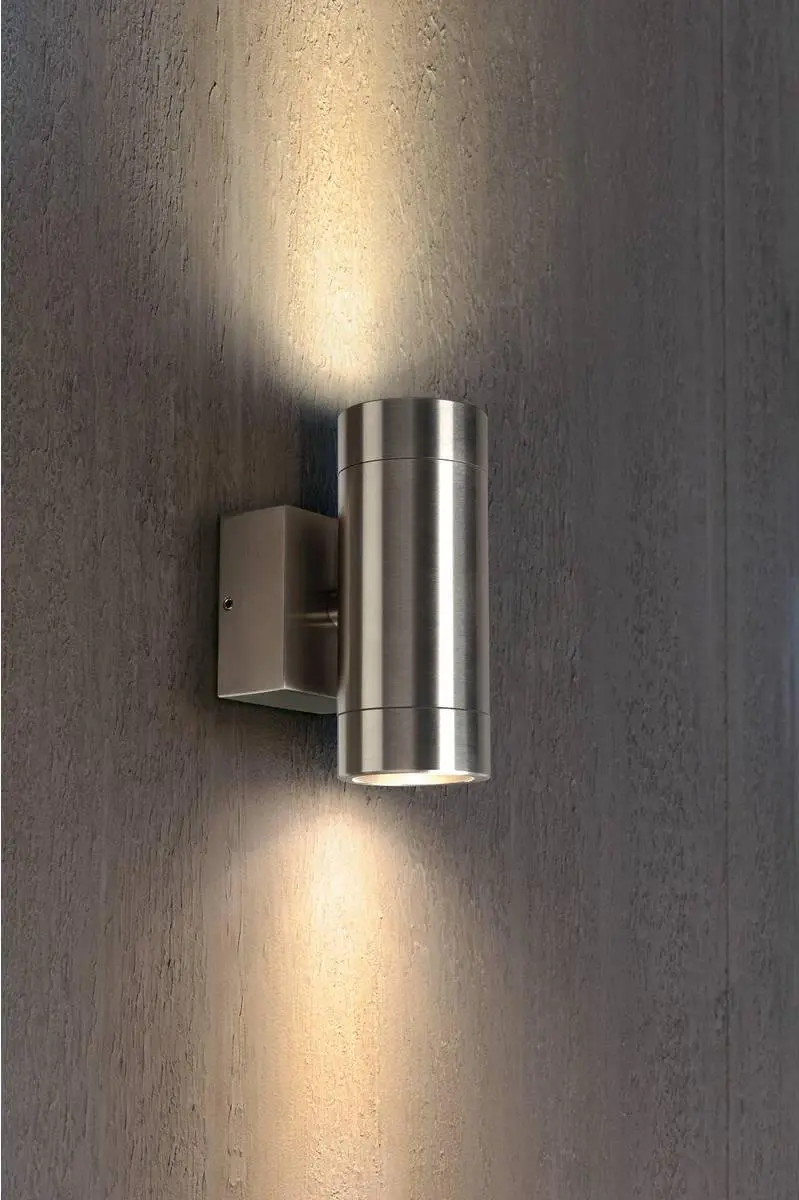 SLV Astina Steel Wandlamp GU10 - 2x35W - RVS