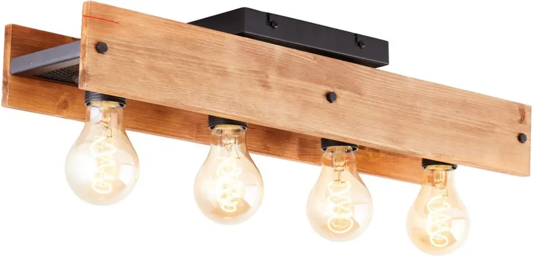 Brilliant Calandra Plafondlamp - 4 Lichtpunten - Bruin/Zwart