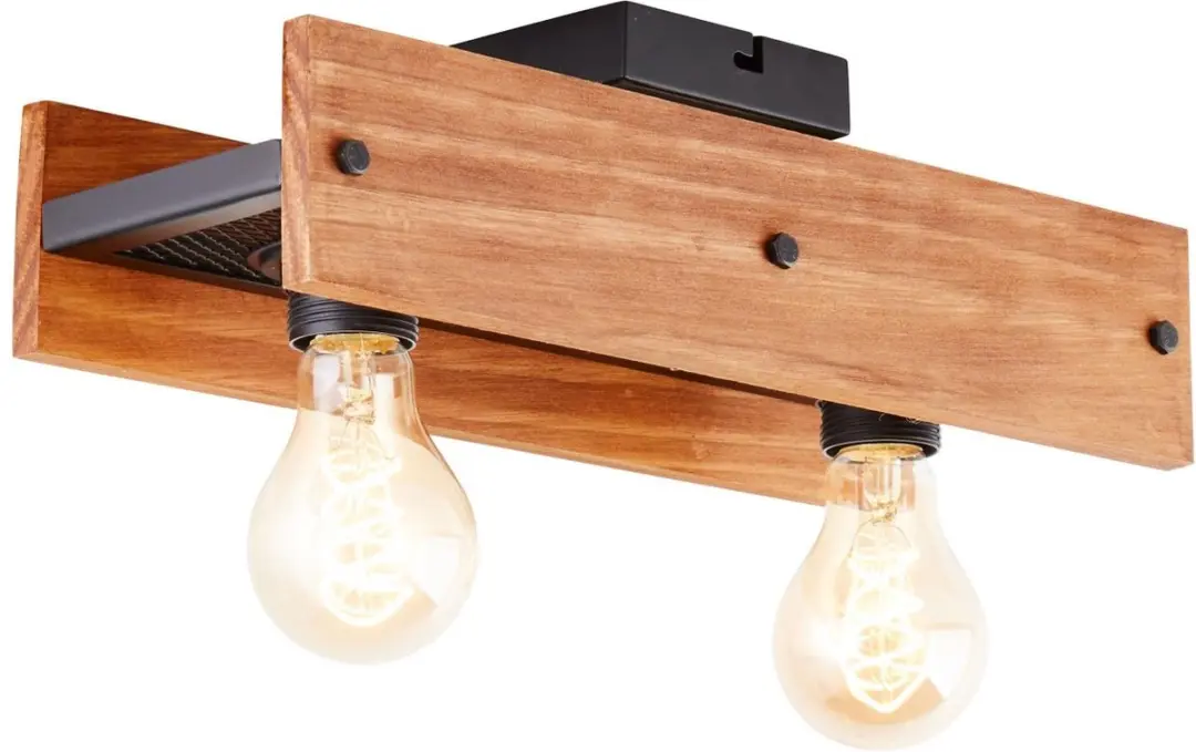 Brilliant Calandra Plafondlamp - 4 Lichtpunten - Bruin/Zwart - afbeelding 6 van 6