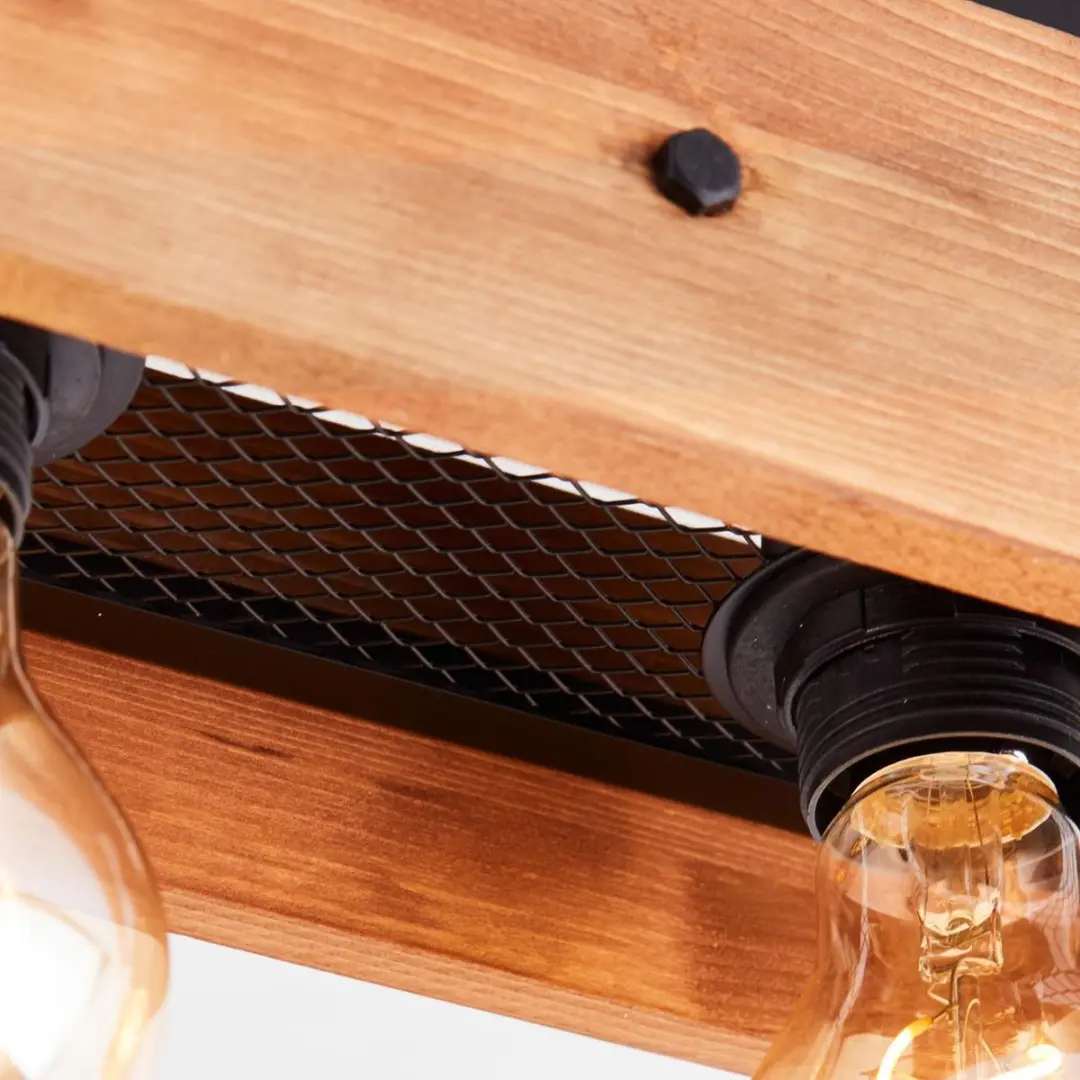 Brilliant Calandra Plafondlamp - 4 Lichtpunten - Bruin/Zwart