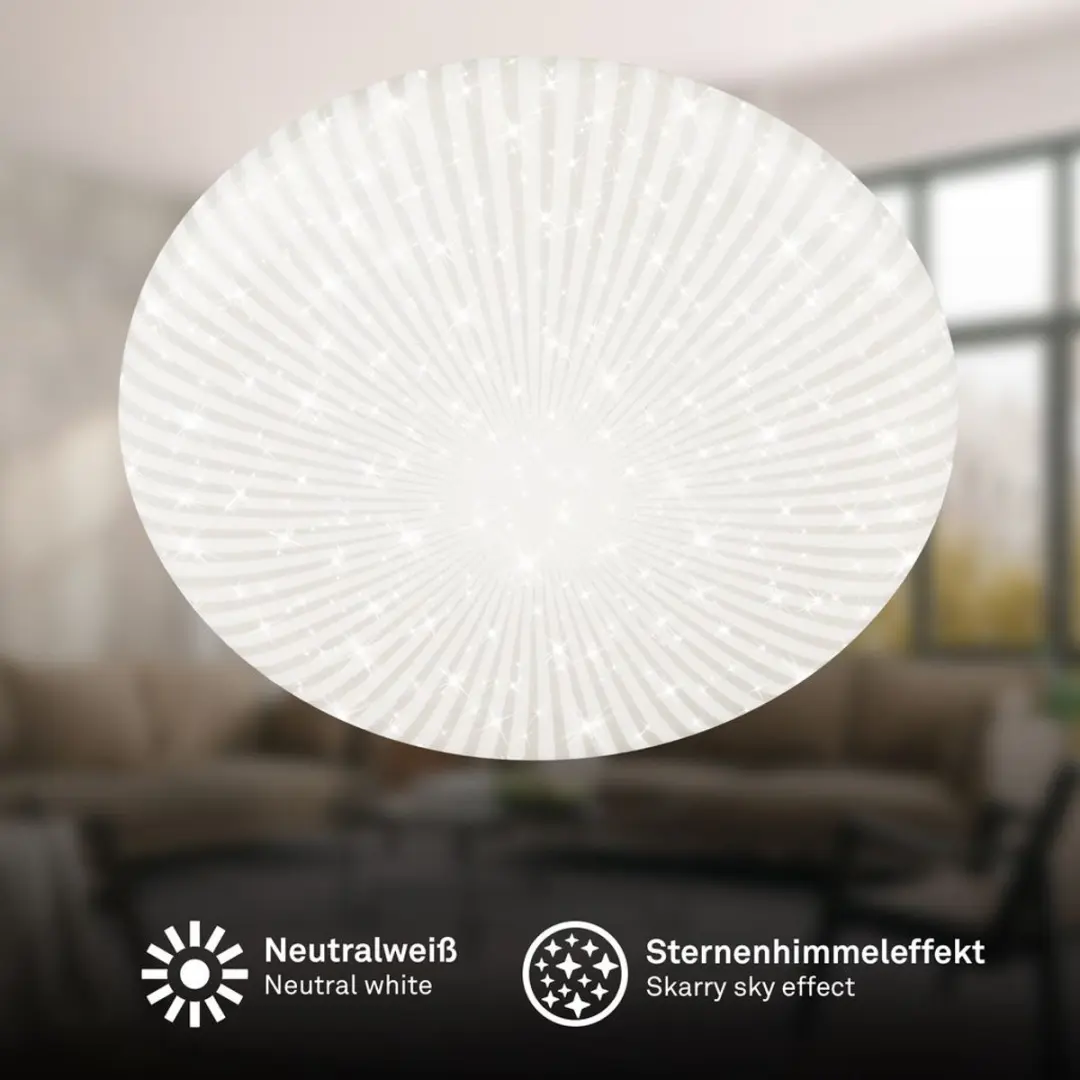 Briloner Nebo LED Plafondlamp 4000K - Ø38cm - Sterrenhemel