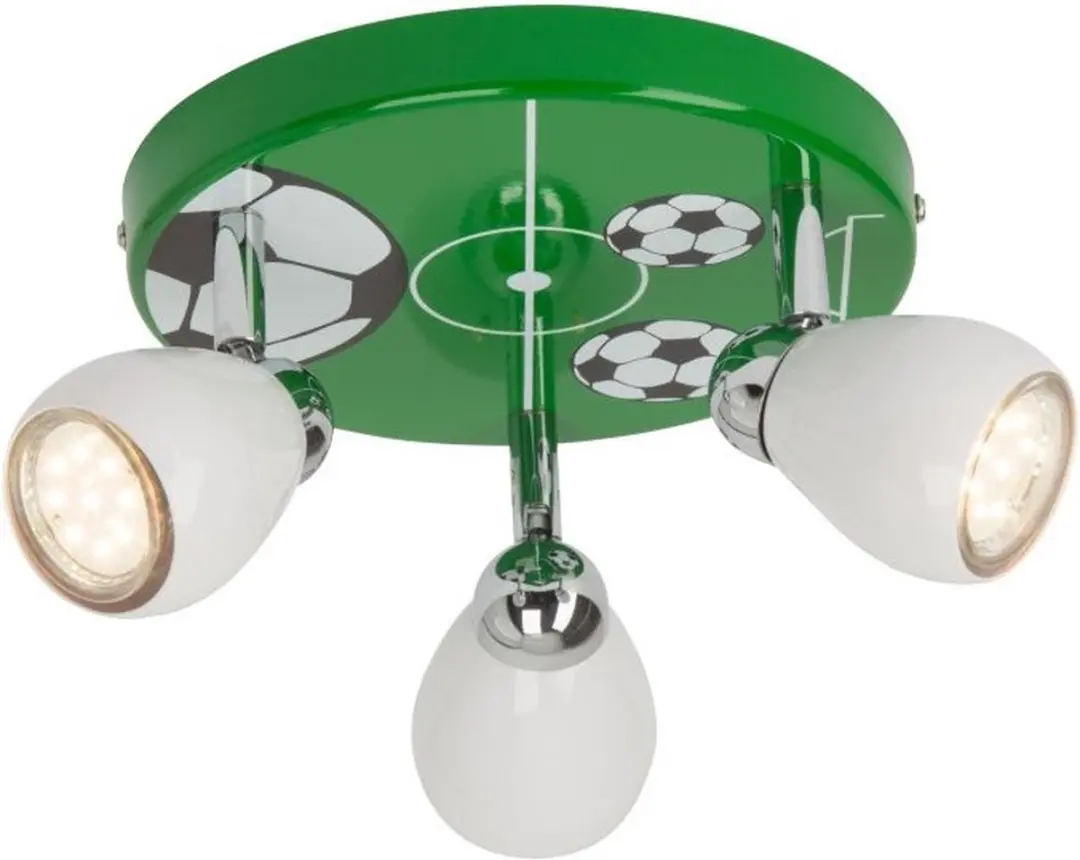 Brilliant Soccer Kinder Plafondspots 3 Stuks