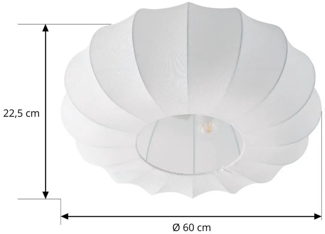 Lindby Plafondlamp 3-lichts 60cm - Wit