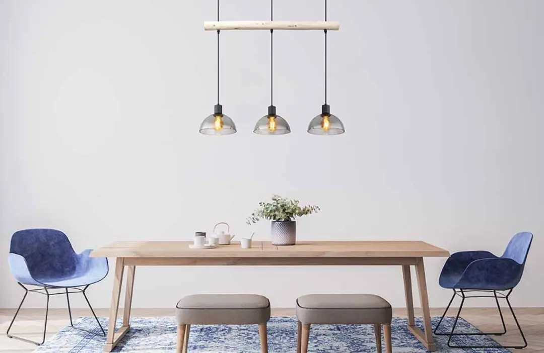 Globo Lindi Hanglamp - 3 Lichtpunten - Ø20cm - Zwart