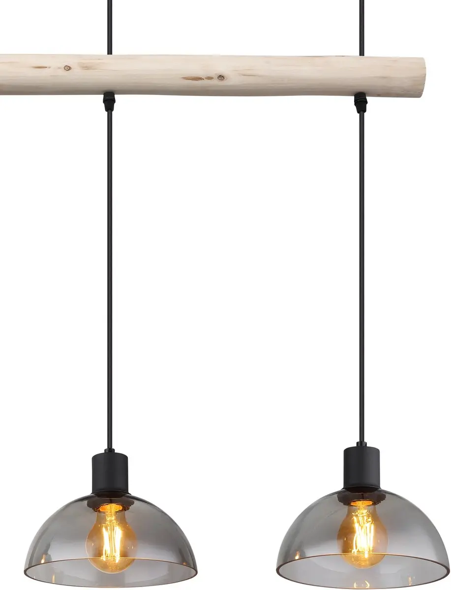 Globo Lindi Hanglamp - 3 Lichtpunten - Ø20cm - Zwart