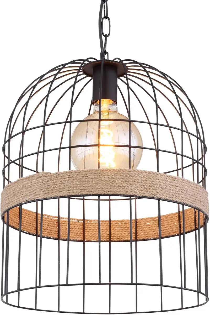 Globo Halia Hanglamp 35cm - 1 Lichtpunt - Zwart