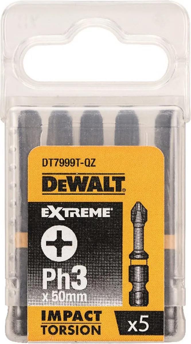 DeWalt DT7999T-QZ Schroefbits PH3 50mm - 5 Stuks