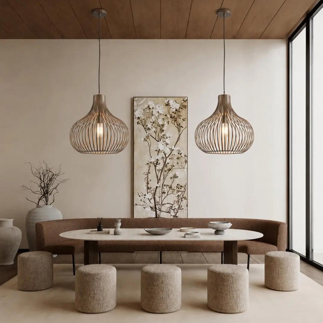 Freelight Hanglamp Aglio Brons-Goud Ø 48cm