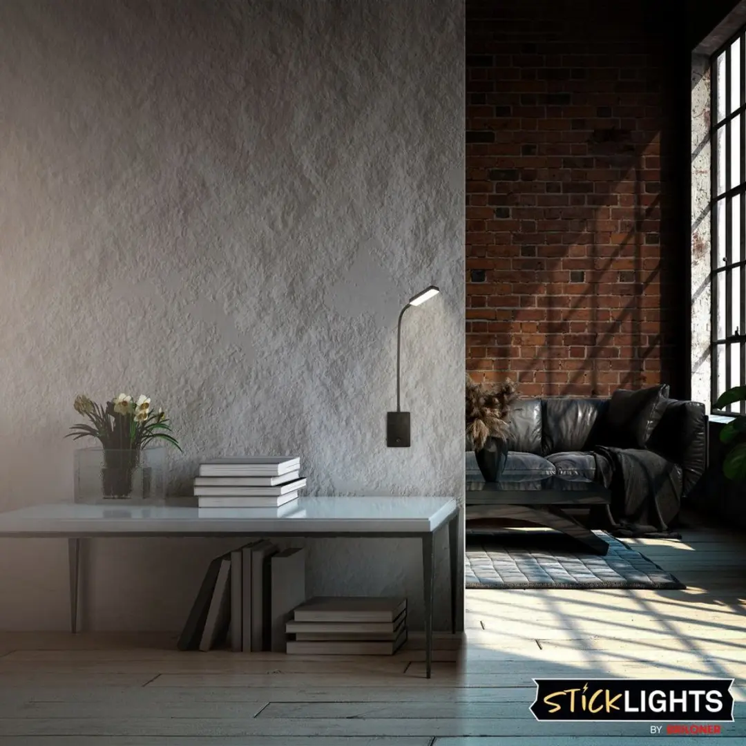 Briloner Cielo Oplaadbare LED Wandlamp 5W - Zwart