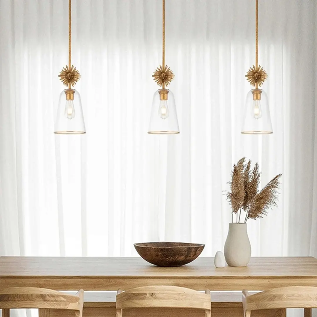 Elstead Lighting LED Hanglamp Staring - 1x E27 40W - Goud - afbeelding 6 van 6