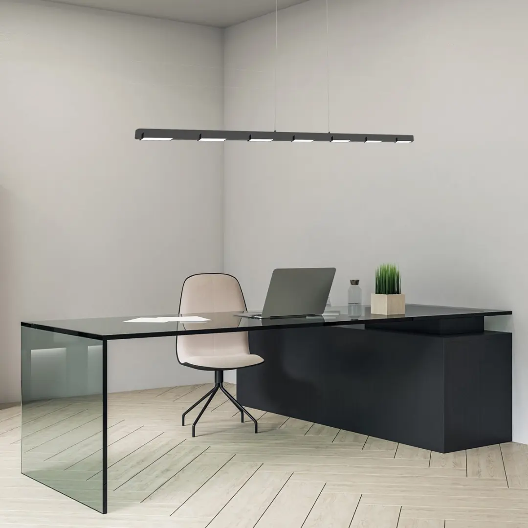 Steinhauer Hanglamp Bloc 3297ZW - 11 Lichtpunten - Zwart