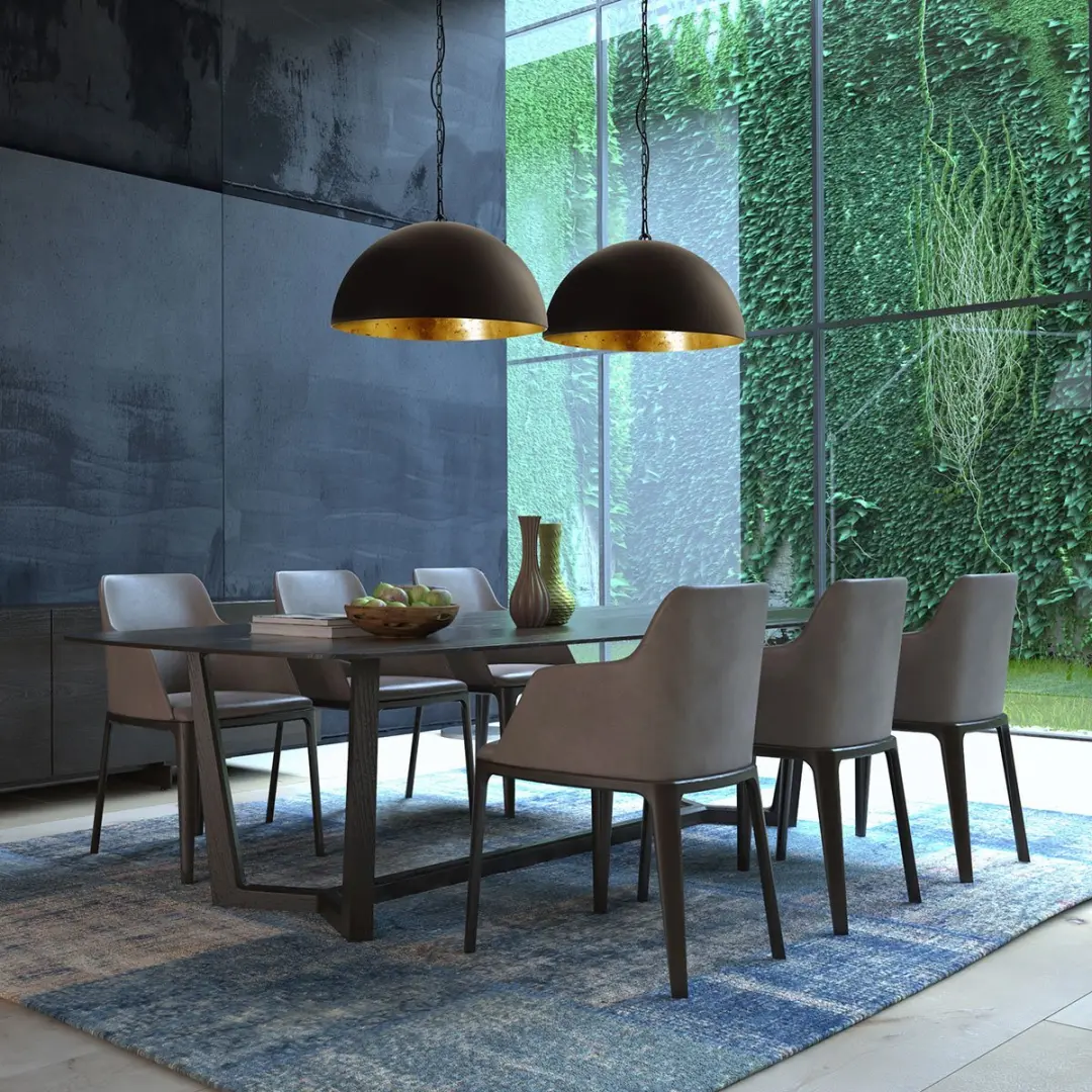 Steinhauer Semicirkel 2556ZW Hanglamp - 2 Lichtpunten Zwart/Goud