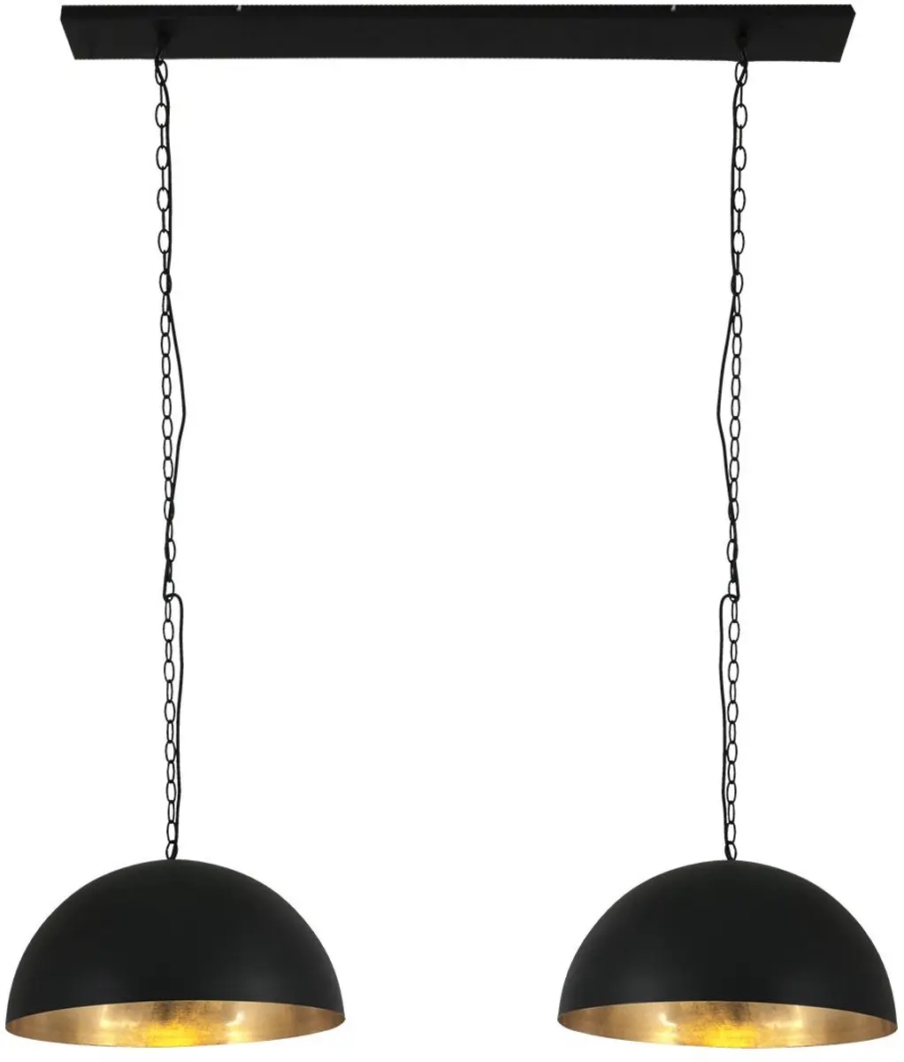 Steinhauer Semicirkel 2556ZW Hanglamp - 2 Lichtpunten Zwart/Goud
