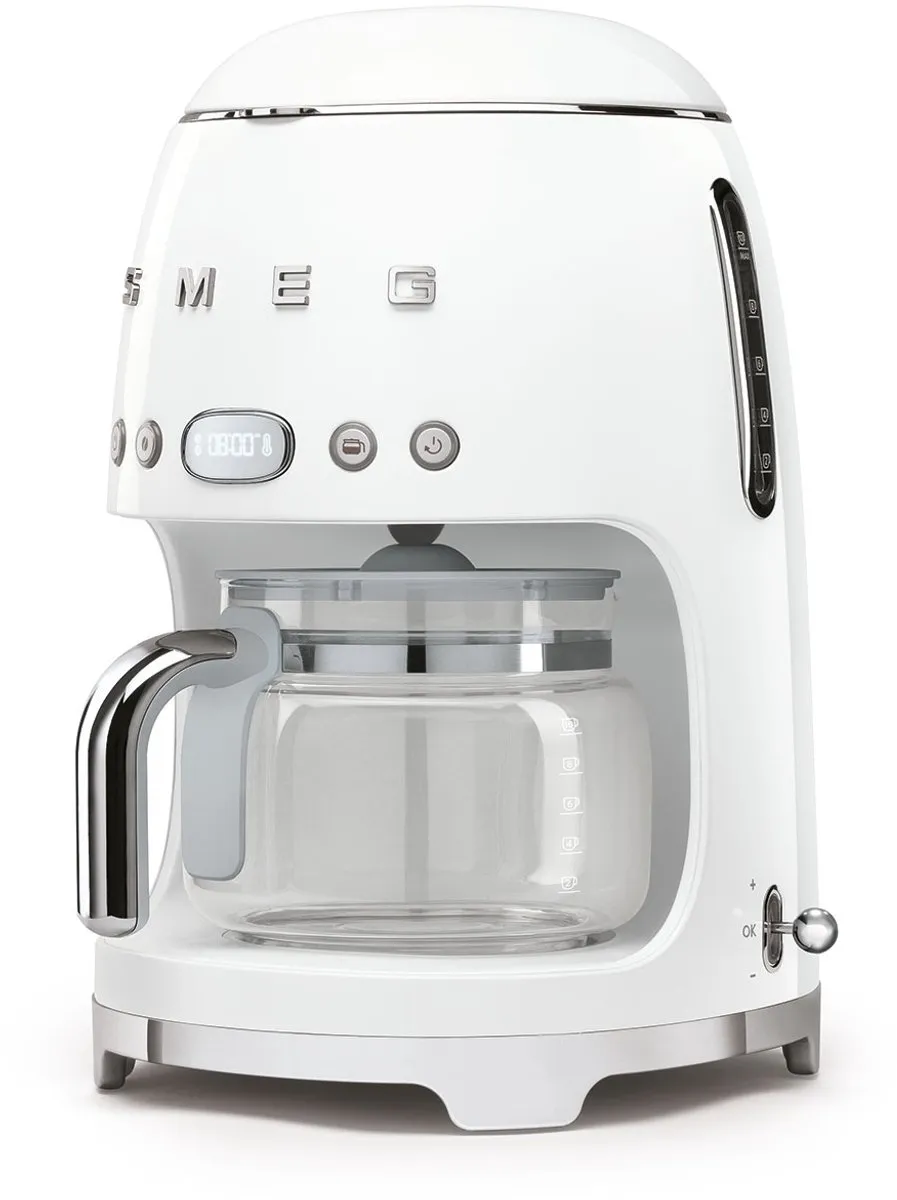 Smeg DCF02WHEU Filterkoffiemachine - 10 Kopjes - 1,4L - Wit - afbeelding 6 van 6