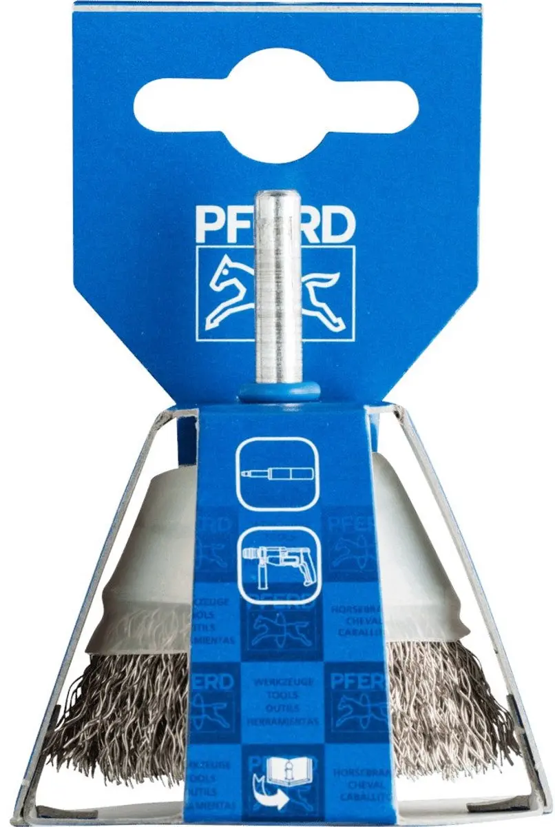 Pferd Shank Gemonteerde Bekerborstel