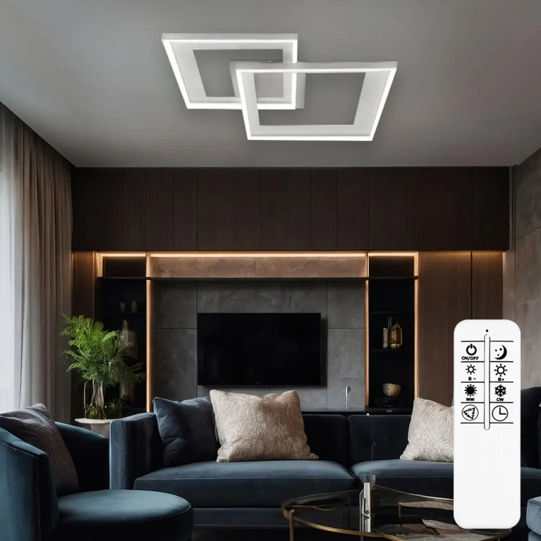 Briloner LED Plafondlamp 25W 3300lm - Zilver