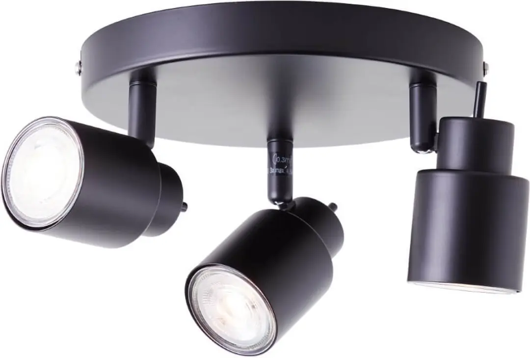 Brilliant Andres 3-lichts Plafondspot G74534/76 - Zwart