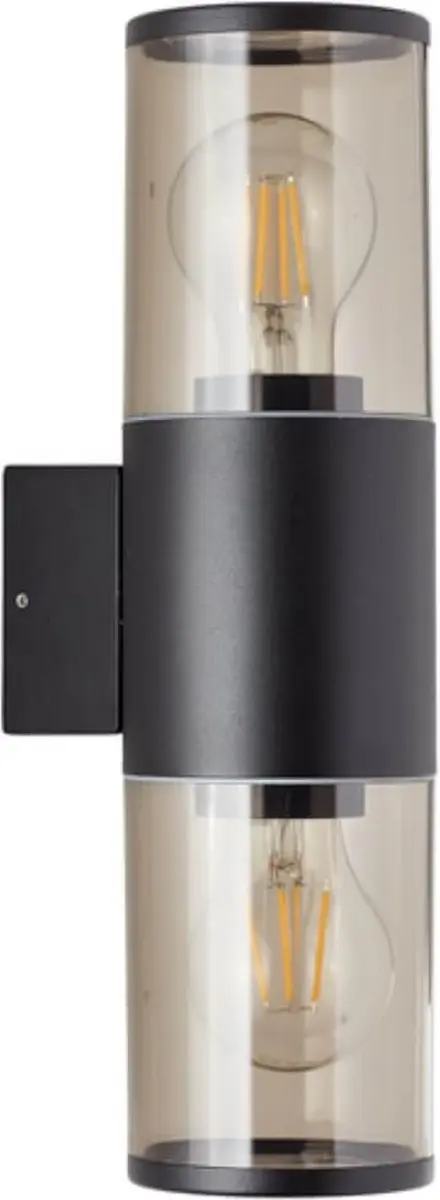 Brilliant Sergioro Buitenlamp E27 - 2x40W IP44 - Zwart