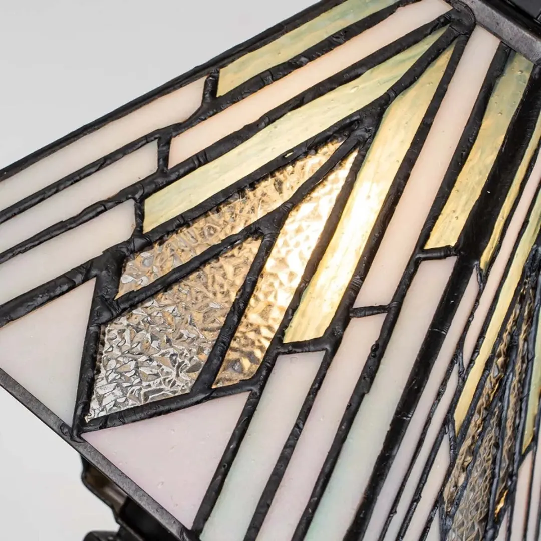 Elstead Tiffany LED Tafellamp Alderley - Dimbaar 40W - Vintage Bronze