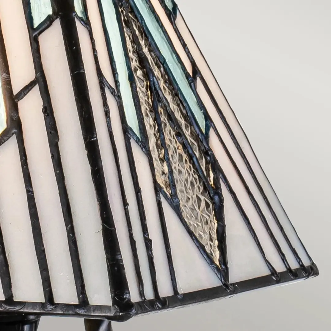 Elstead Tiffany LED Tafellamp Alderley - Dimbaar 40W - Vintage Bronze - afbeelding 6 van 6
