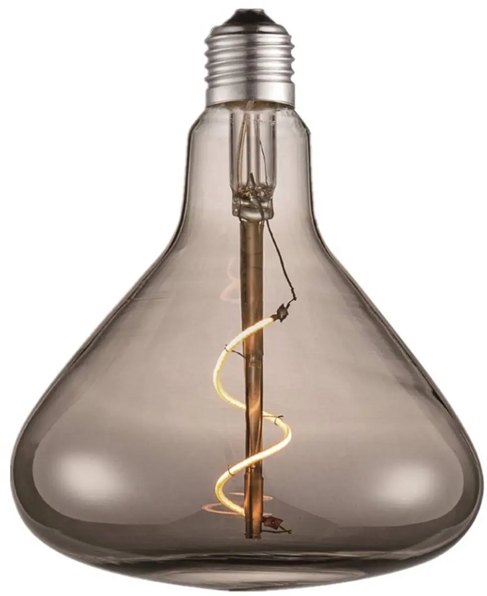 Lucande E27 LED-lamp Rookgrijs - 4W Warm Wit