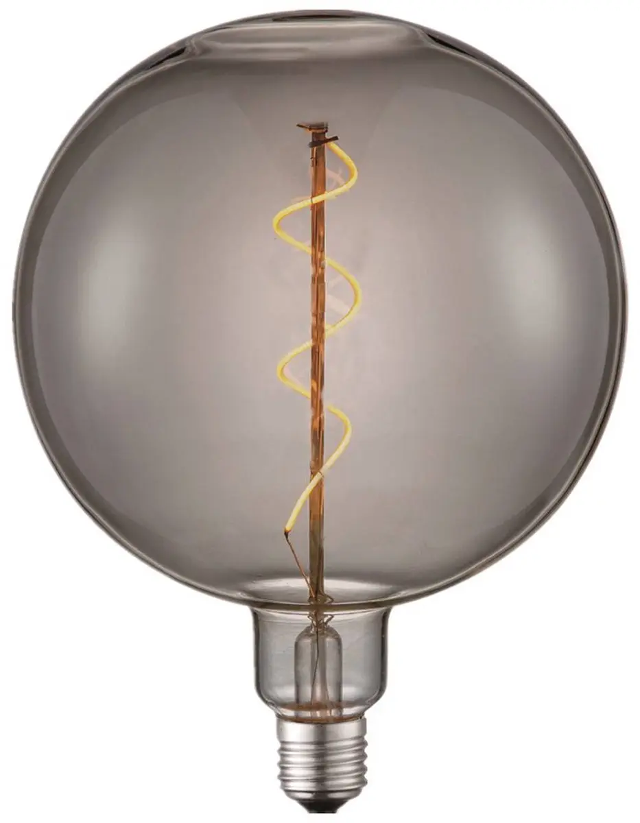 Lucande E27 LED-lamp Rookgrijs - 4W Warm Wit