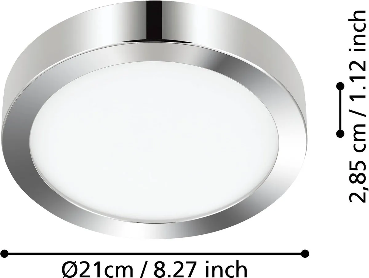 Eglo Fueva 5 Plafondlamp LED 21cm - Chroom