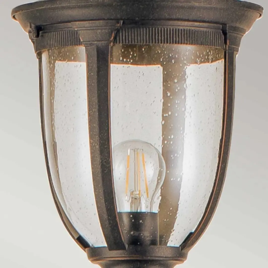 Elstead LED Tuin Pilaar Cleveland E27 60W - Weathered Bronze