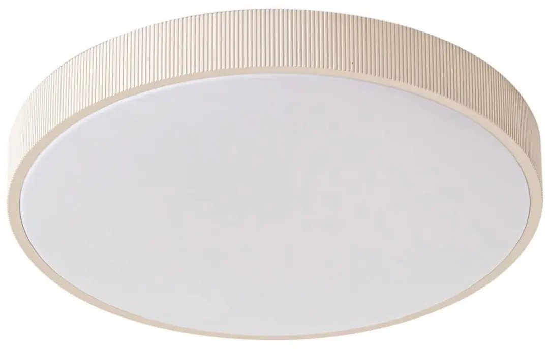Lindby LED Plafondlamp 49cm - 1 Lichtpunt - Wit/Beige
