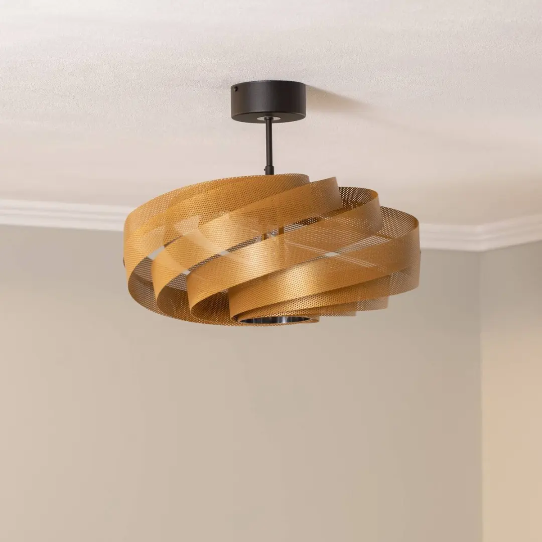 Euluna Plafondlamp Metaal 1 Licht - Ø50cm - Goud