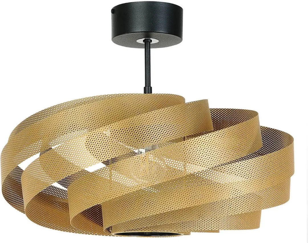 Euluna Plafondlamp Metaal 1 Licht - Ø50cm - Goud