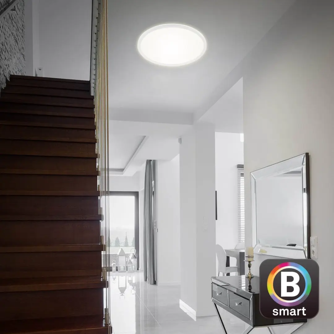 Briloner SLIM LED Paneel 22W 3000lm - Ø42cm Wit