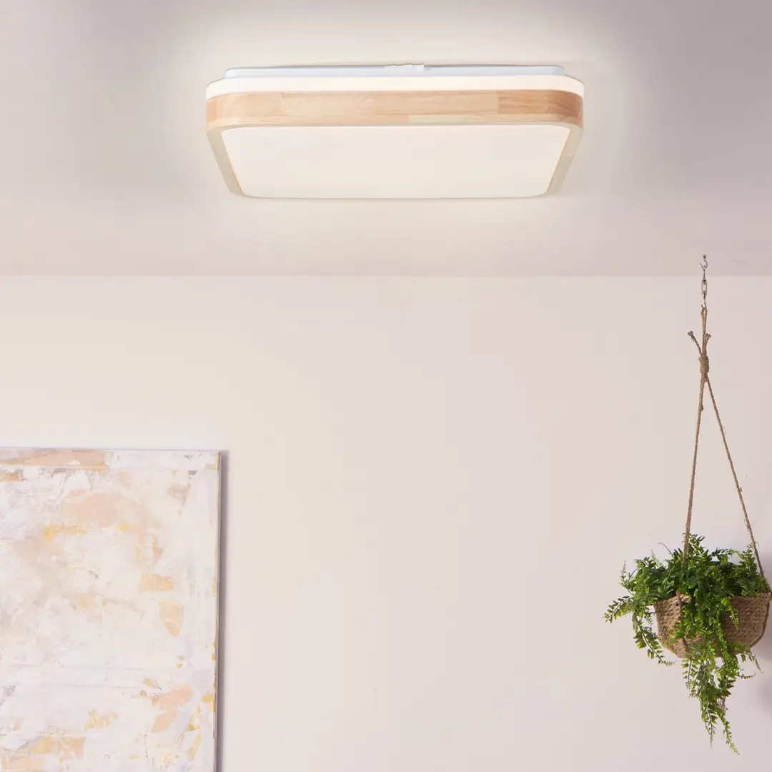 Brilliant Tumeo LED Plafondlamp 40x40cm - 24W 2400lm Warm Wit