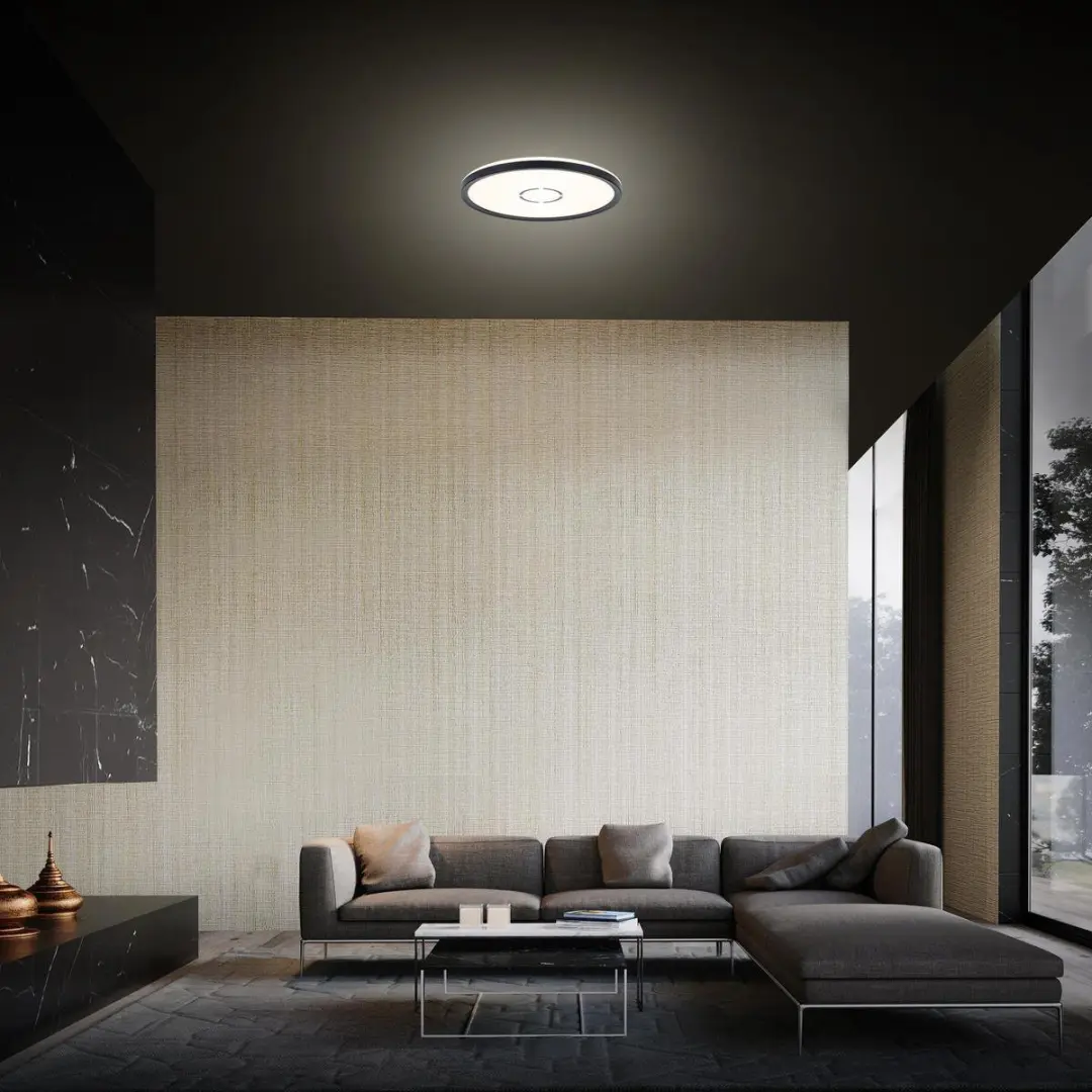 Briloner Free Plafondlamp LED 18W 2.400 Lumen - Ø29cm - Wit/Zwart