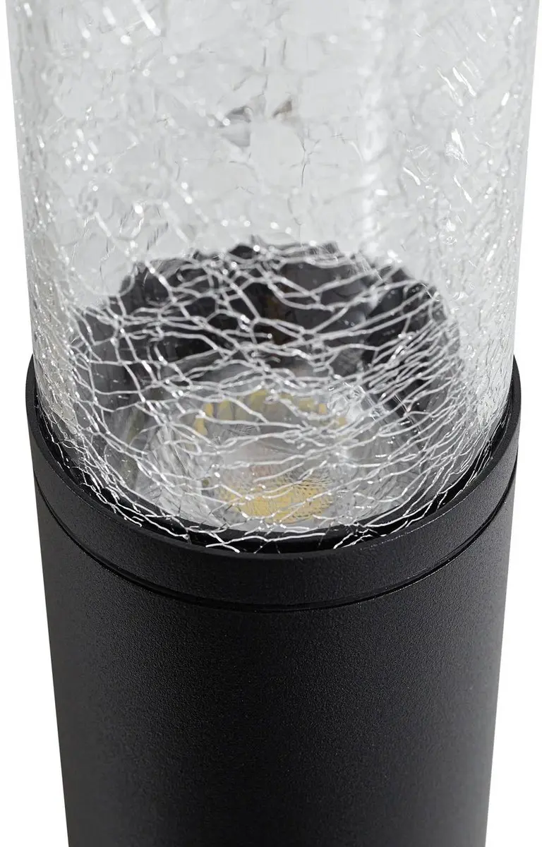 Lindby Wandlamp Buiten 1 Licht GU10 - 45cm - Zwart/Transparant