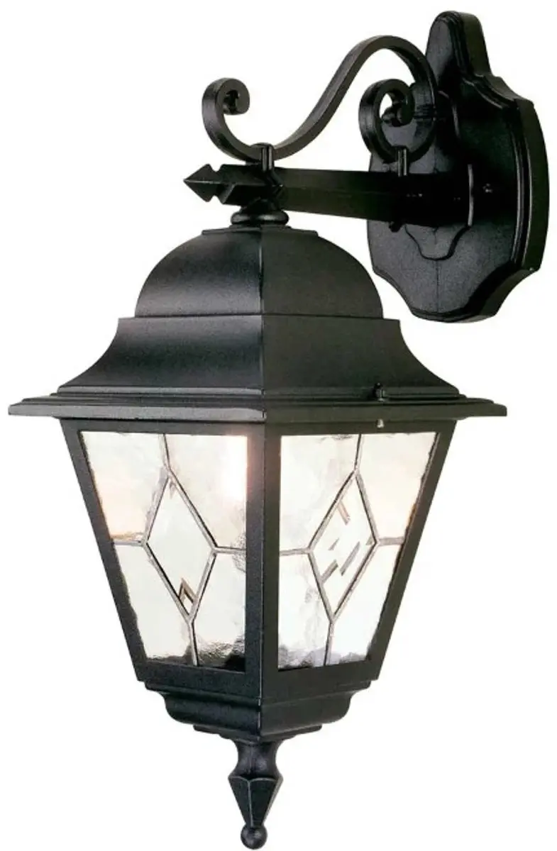 Elstead Lighting Norfolk LED Wandlamp E27 60W - IP44 - Dimbaar - Zwart - afbeelding 6 van 6