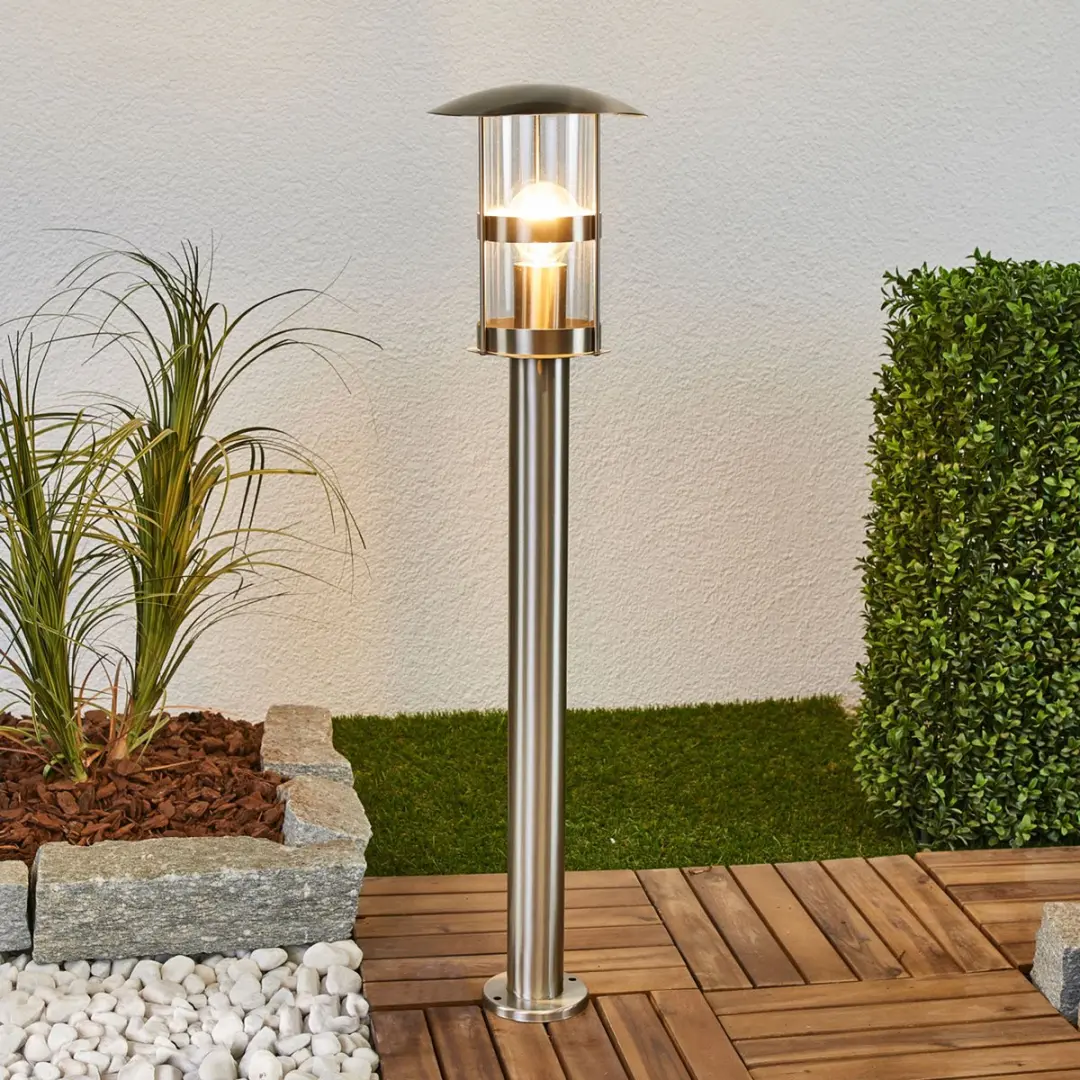 Lindby Padverlichting Roestvrij Staal 60W E27 Ø19cm