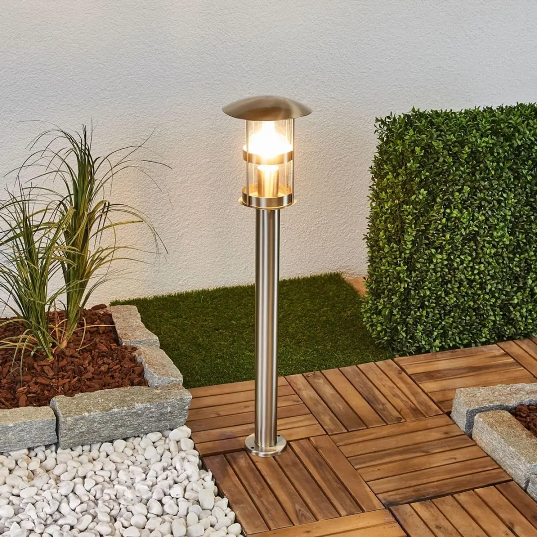 Lindby Padverlichting Roestvrij Staal 60W E27 Ø19cm
