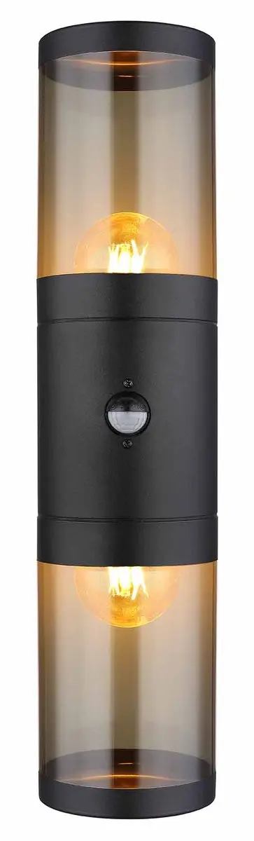 Globo Xeloo Wandlamp 2x10cm - Zwart