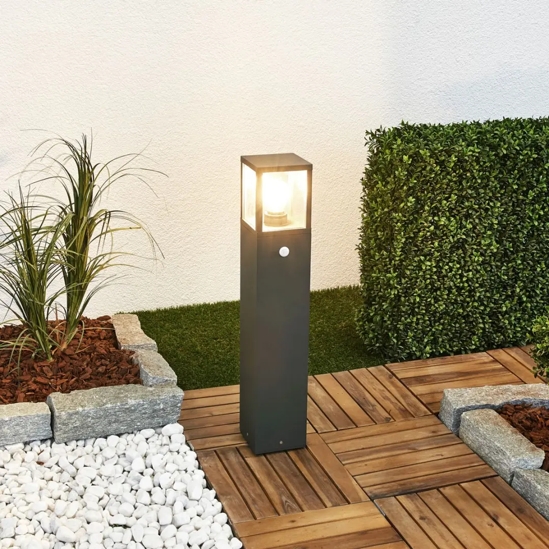 Lucande Padverlichting Zuillamp - 15W - H65cm - Antraciet