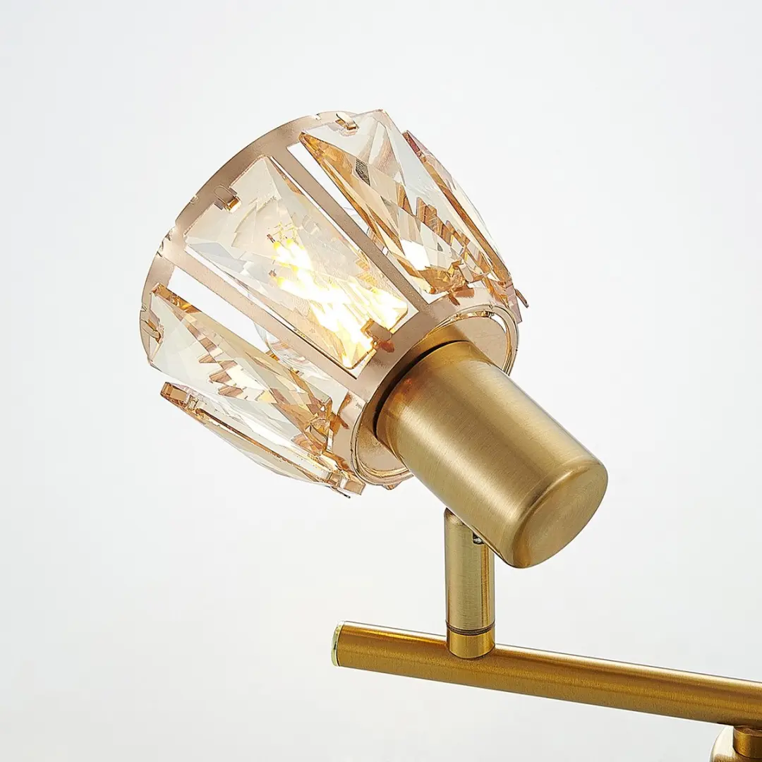 Lindby Plafondlamp 2 Lichtpunten - H18cm - Messing - afbeelding 6 van 6
