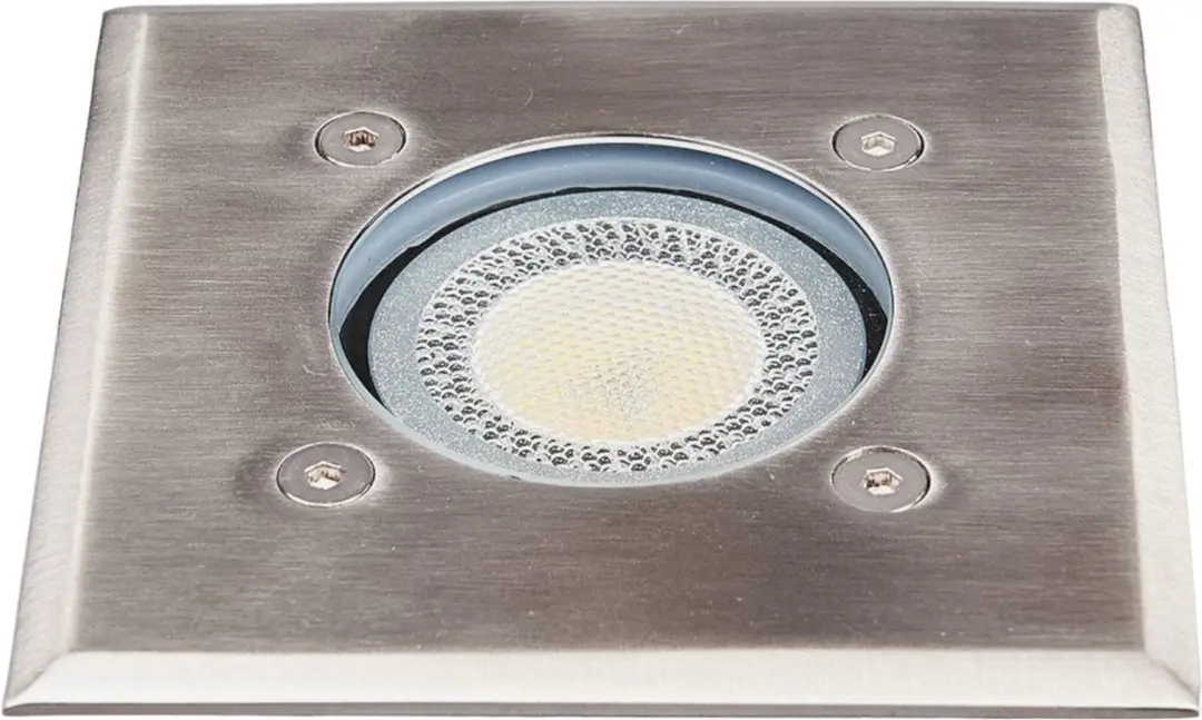 Lindby Grondspot Inbouwlamp GU10 35W - Roestvrij staal
