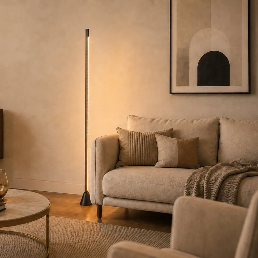 Steinhauer Luzhaz 4133ZW Vloerlamp - Zwart - 24W - afbeelding 6 van 6